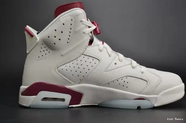 Kick Theory Maroon white Jordan 6 Retro 384664-116 Air 0624